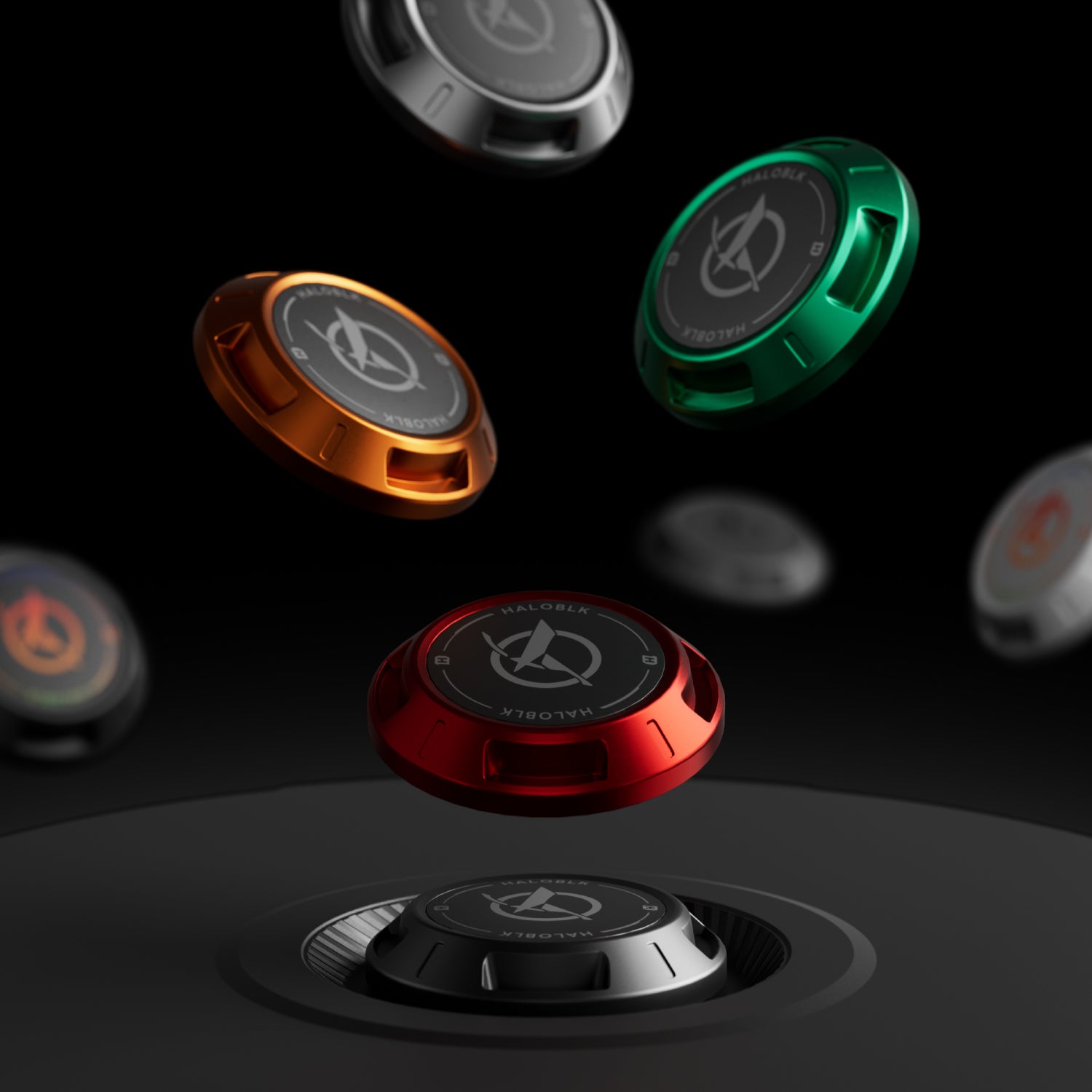 HALODISC 2 RTP - Black | Set of 4 Wheel Covers for Tesla