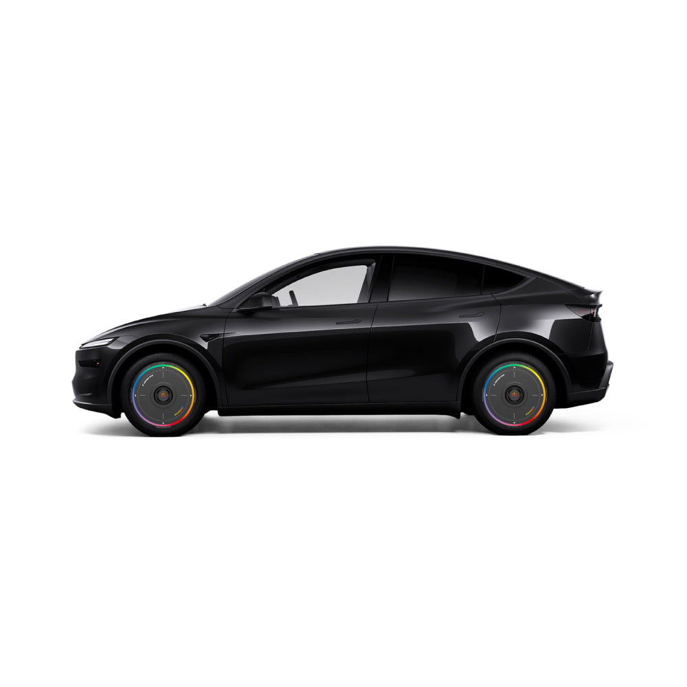 HALODISC 2 Wheel Covers for Tesla Model Y Juniper 20" Helix 2.0 Wheels丨Rainbow Road