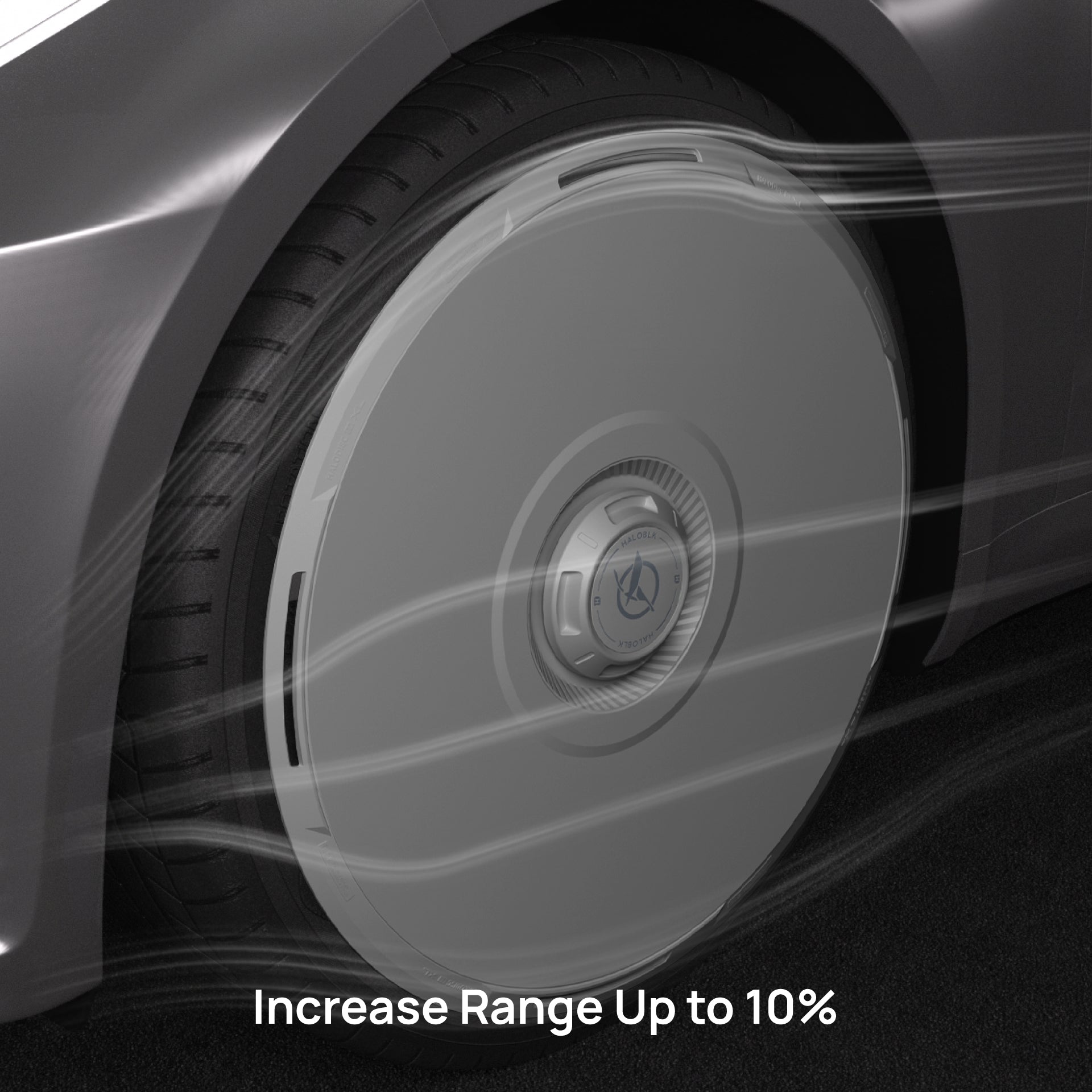 HALODISC 2 RTP - White | Set of 4 Wheel Covers for Tesla