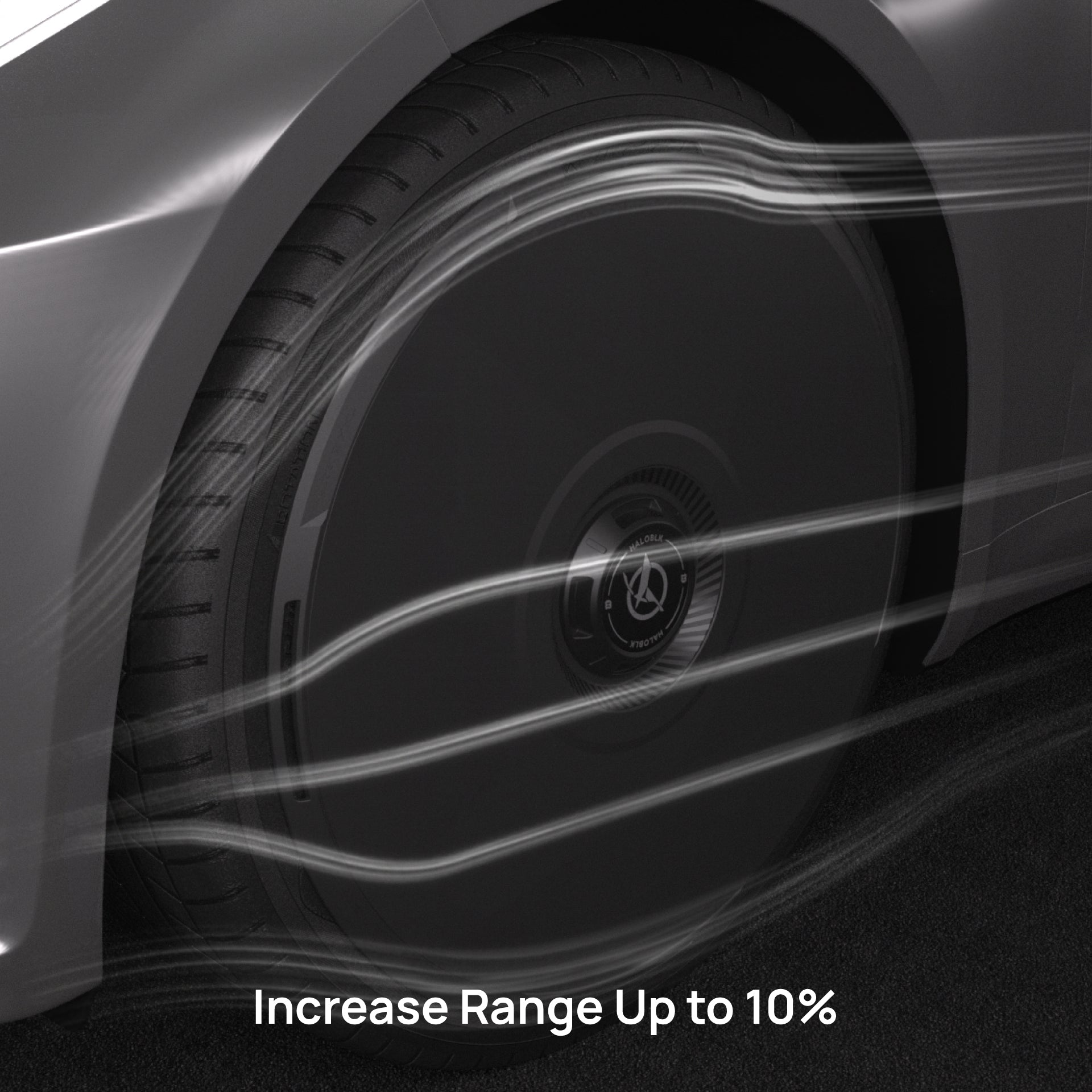 HALODISC 2 RTP - Black | Set of 4 Wheel Covers for Tesla