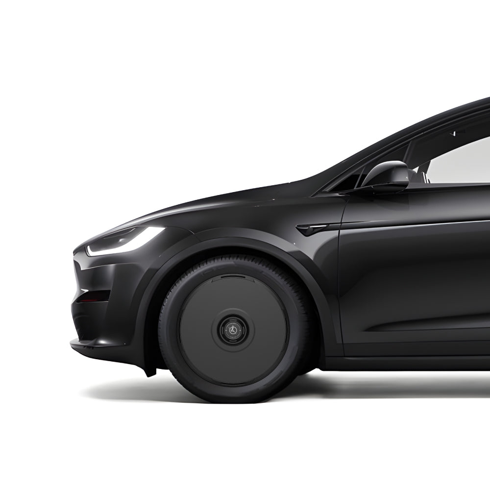 HALODISC 2 RTP - Black | Set of 4 Wheel Covers for Tesla