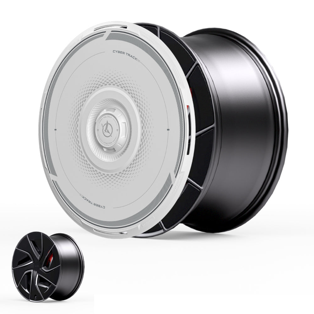HALODISC 2 Wheel Covers for Tesla Model S 19" Magnetite Wheels丨Cyber Track