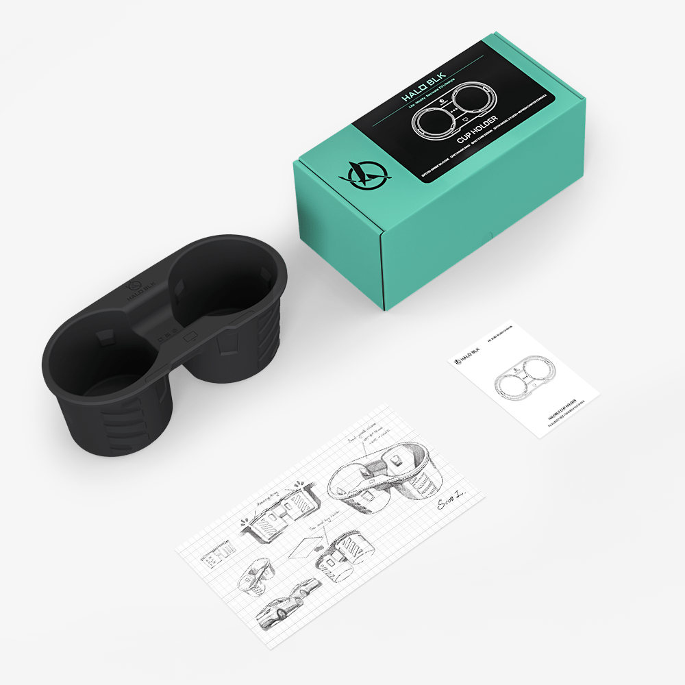 Center Console Cup Holder for Tesla Model Y 2021 - 2024 - HALOBLK Store