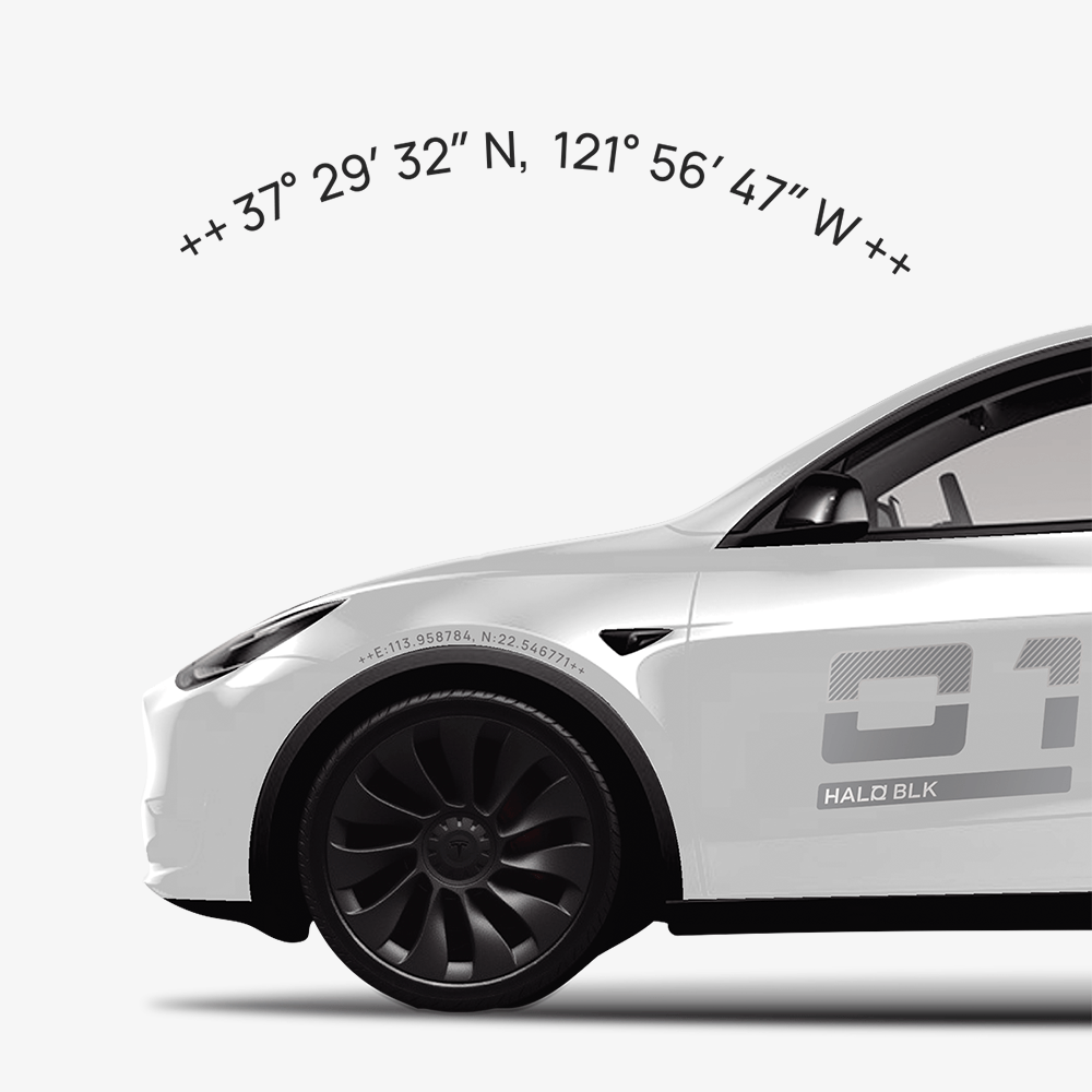 Custom Livery Sticker for Tesla Model 3 - HALOBLK Store