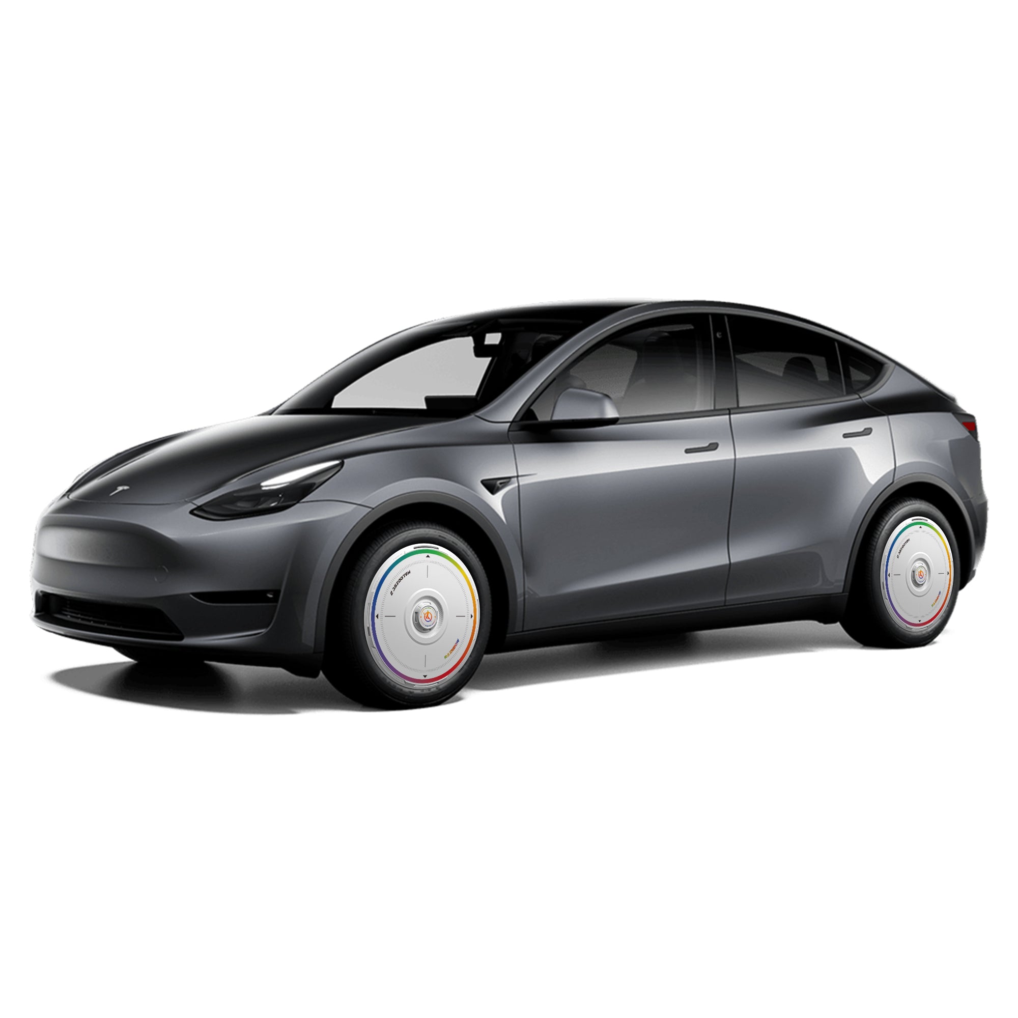 HALODISC 2 Wheel Covers for Tesla Model Y 21" Überturbine Wheels丨Rainbow Road