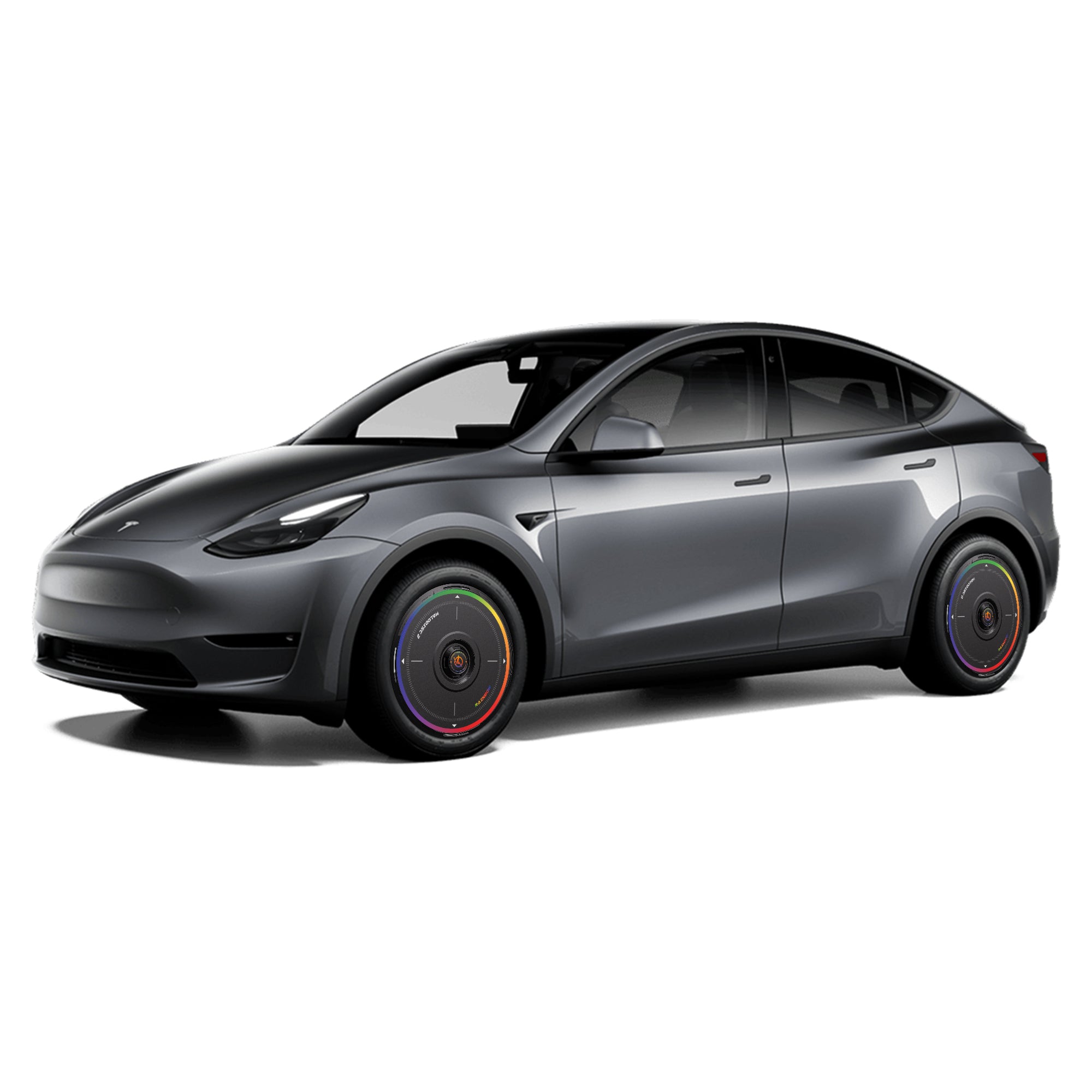 HALODISC 2 Wheel Covers for Tesla Model Y 21" Überturbine Wheels丨Rainbow Road