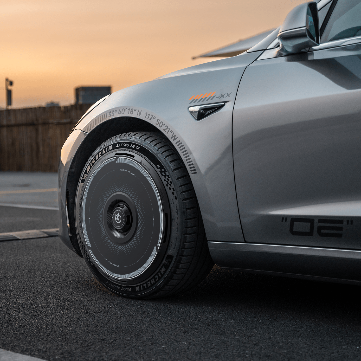 HALODISC 2 Wheel Covers for Tesla Model 3 2017 - 2023 18" Aero Wheels丨Cyber Track - HALOBLK Store