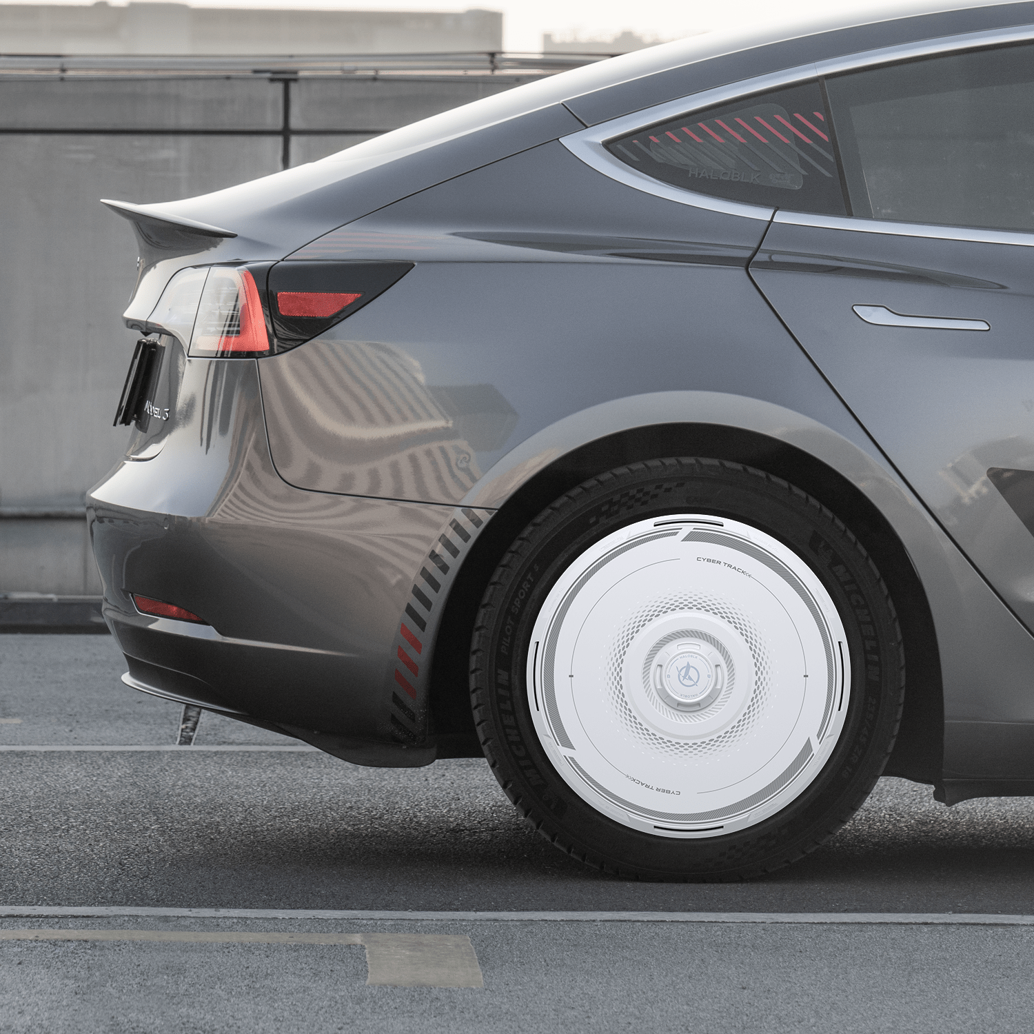 HALODISC 2 Wheel Covers for Tesla Model 3 2017 - 2023 18" Aero Wheels丨Cyber Track - HALOBLK Store