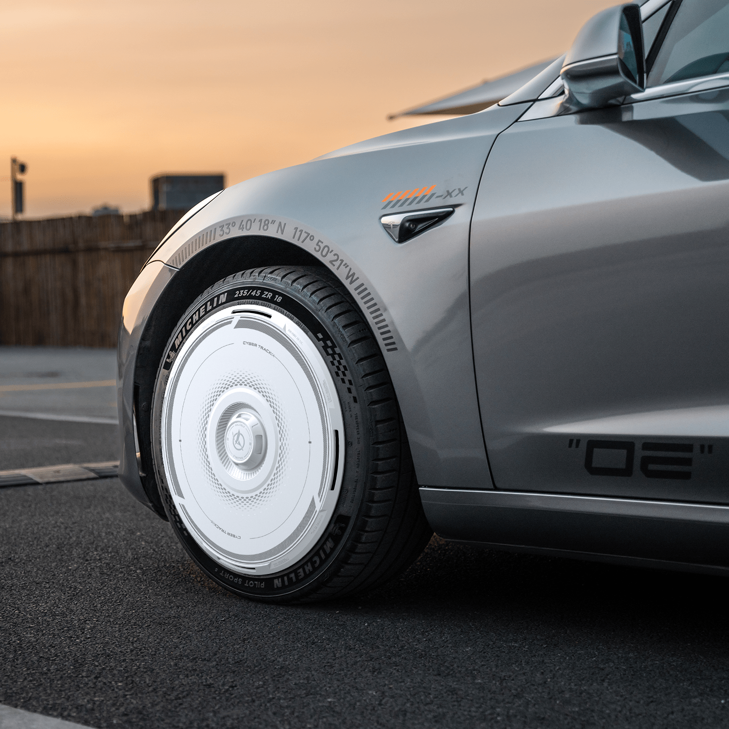 HALODISC 2 Wheel Covers for Tesla Model 3 2017 - 2023 18" Aero Wheels丨Cyber Track - HALOBLK Store