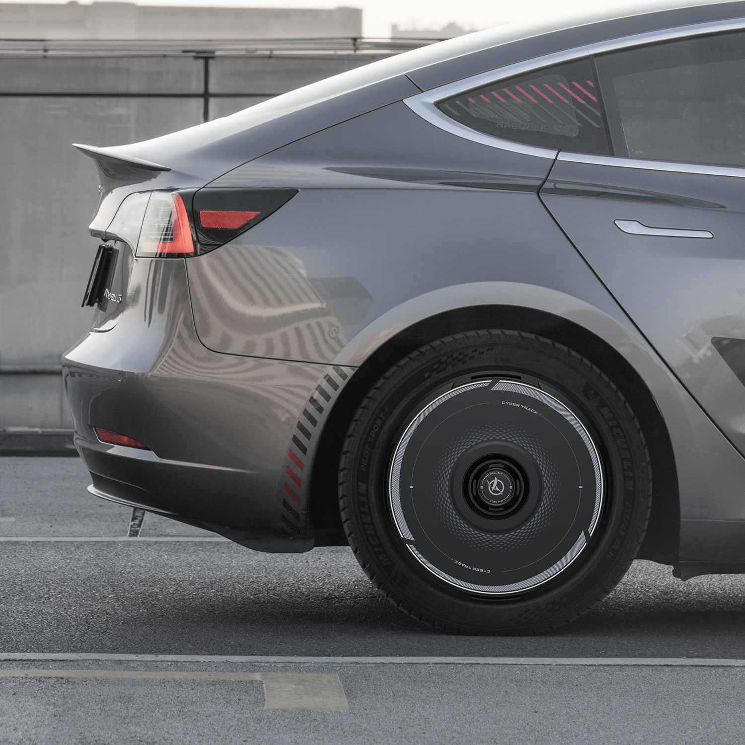 HALODISC 2 Wheel Covers for Tesla Model 3 2017 - 2023 18" Aero Wheels丨Cyber Track - HALOBLK Store