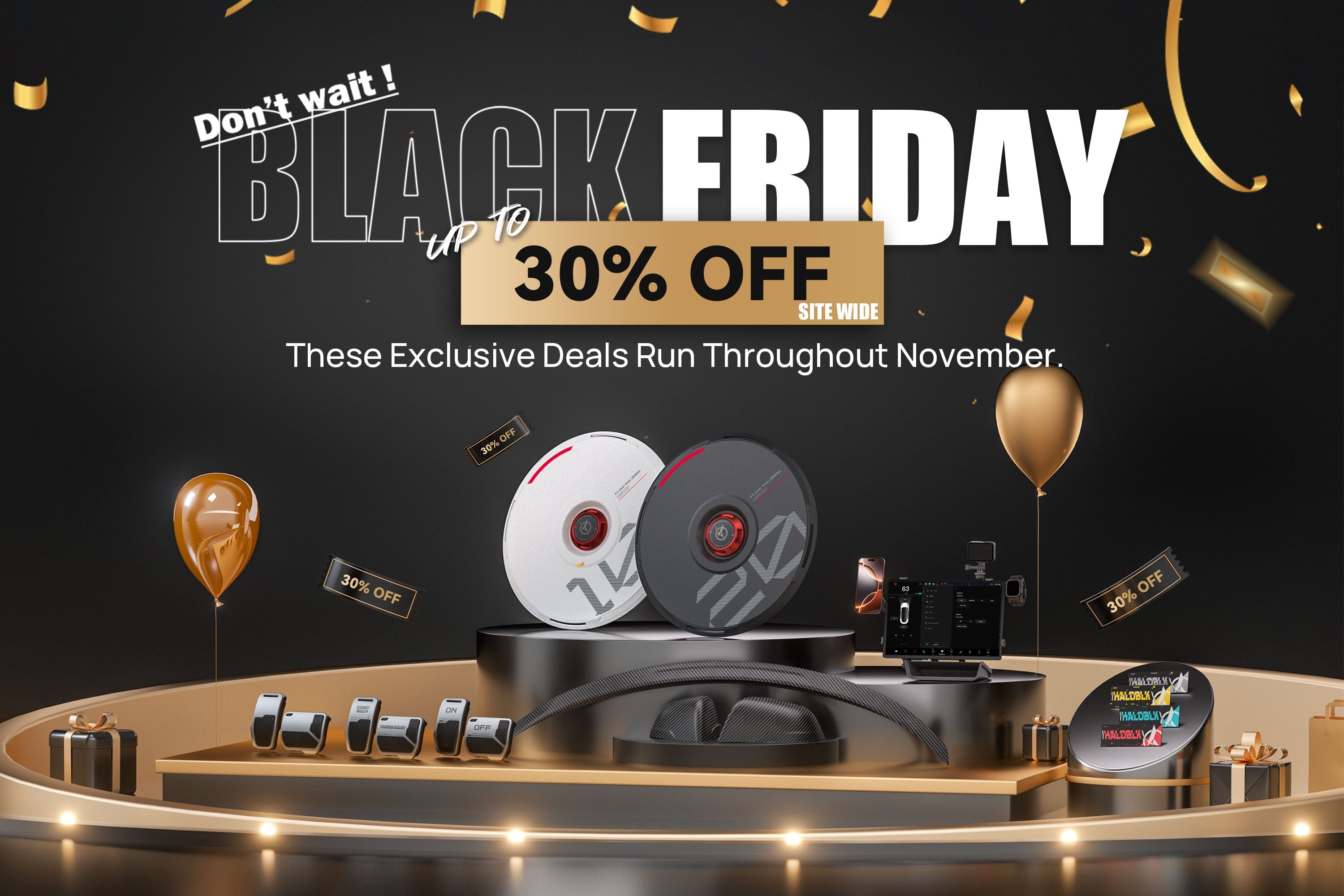 Up to 30% OFF Tesla Black Friday Deals 2025 — HALOBLK Premium Accessories for all Model