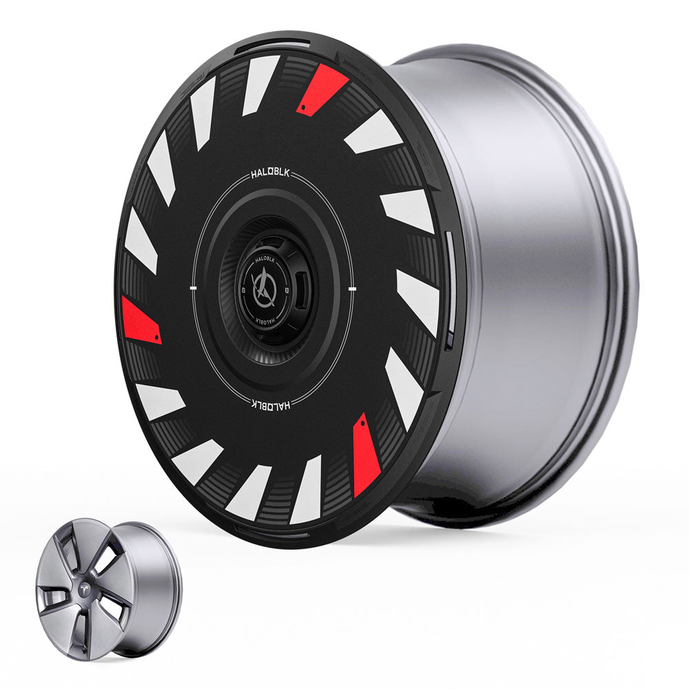 HALODISC 2 Wheel Covers for Tesla Model 3 2017-2023 18" Aero Wheels丨Turbo