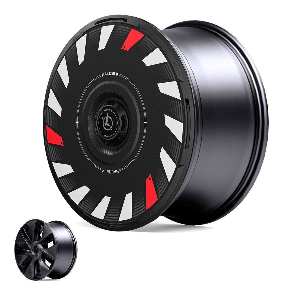 HALODISC 2 Wheel Covers for Tesla Model Y 19" Gemini Wheels丨Turbo