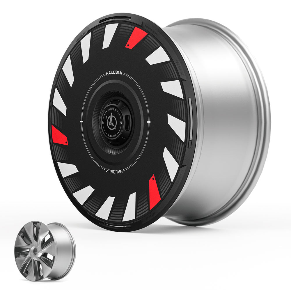 HALODISC 2 Wheel Covers for Tesla Model 3 2017-2018 19" Power Sports Wheels丨Turbo