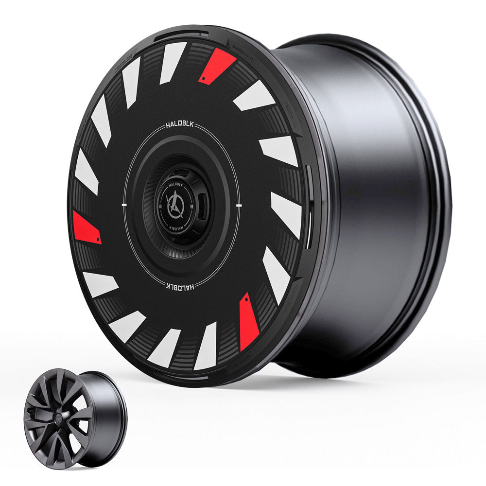 HALODISC 2 Wheel Covers for Tesla Model X 2021-2025 20" Cyberstream Wheels丨Turbo