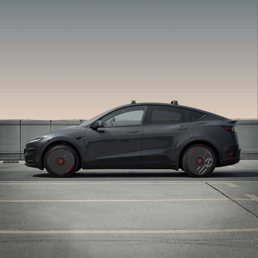 HALODISC 2 Wheel Covers for Tesla |  Custom Numbers-Black