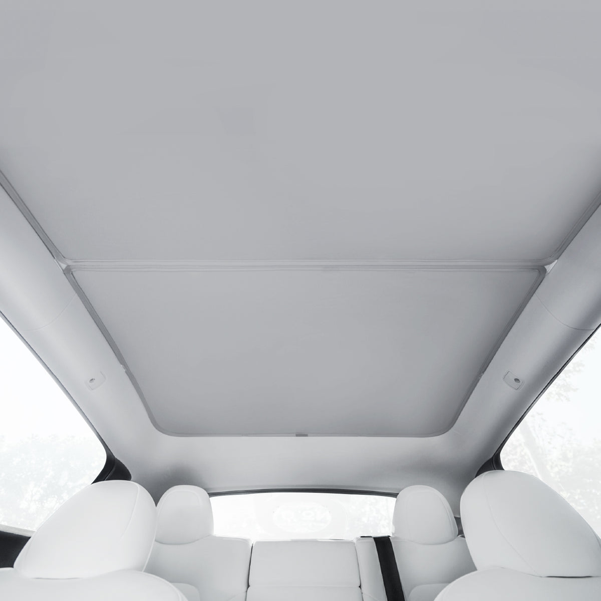Best Roof Glass Sunshade for Tesla Model Y | HALOBLK