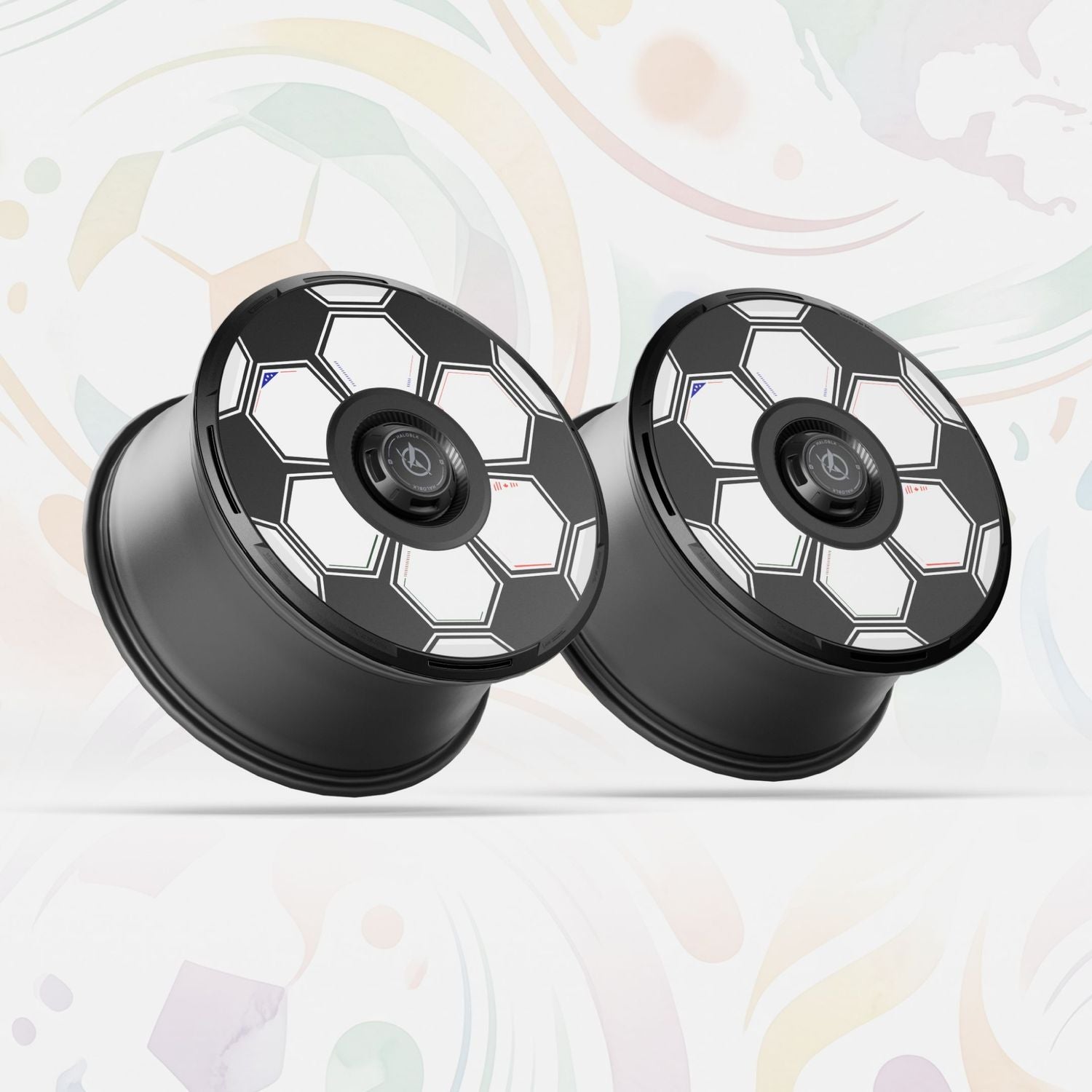 HALODISC 2 Football | Set of 4 Wheel Covers for Tesla