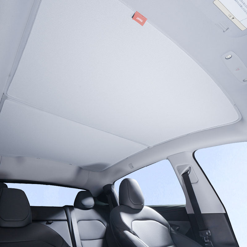 Double-Layer Roof Glass Sunshade for Tesla Model Y 2025