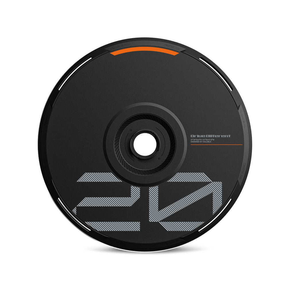 HALODISC 2 Replacement Wheel Covers for Tesla | Custom Number - Black