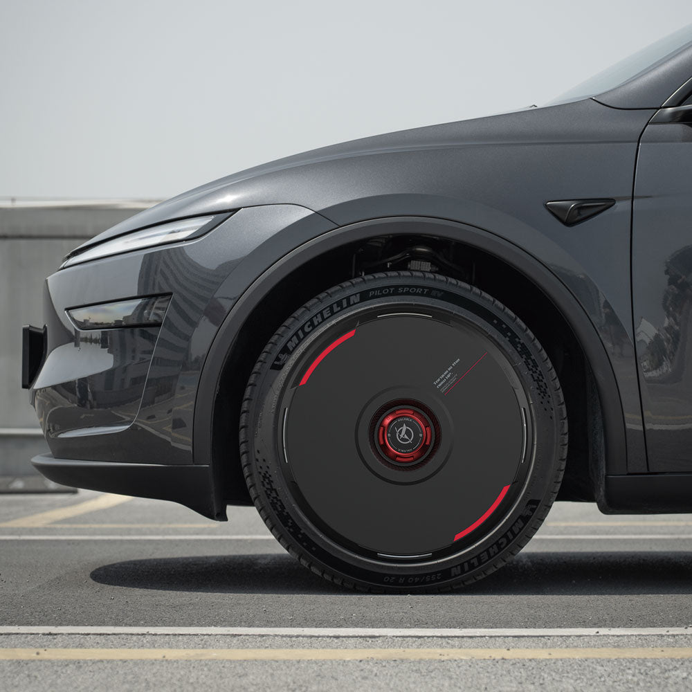 HALODISC 2 Wheel Covers for Tesla |  Custom Numbers-Black