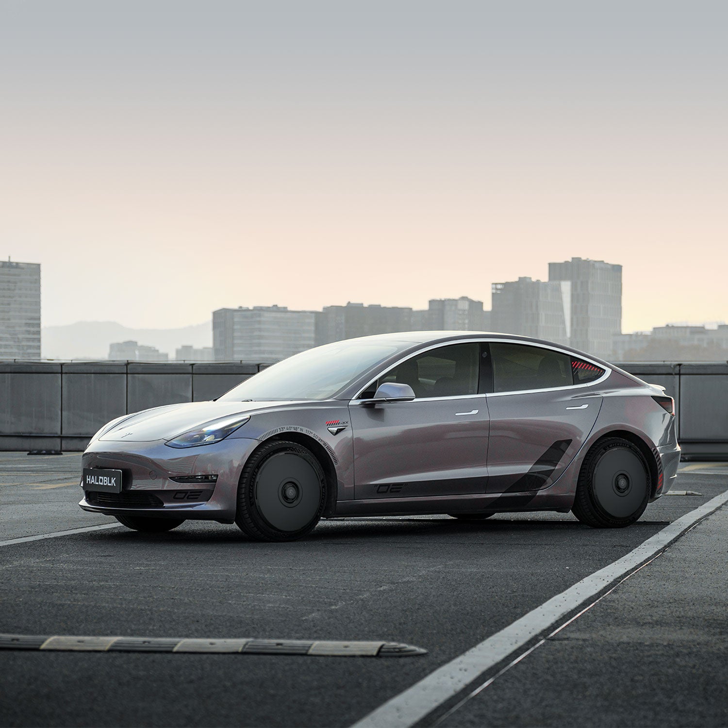 HALODISC 2 Wheel Covers for Tesla Model 3 2017-2018 19" Performance Wheels丨RTP