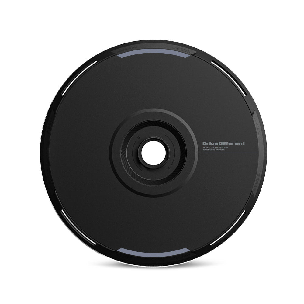 HALODISC 2 Replacement Wheel Covers for Tesla | Custom Number - Black