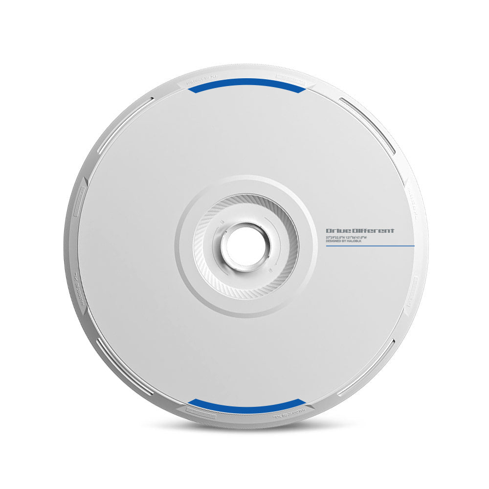 HALODISC 2 Replacement Wheel Covers for Tesla | Custom Number - White