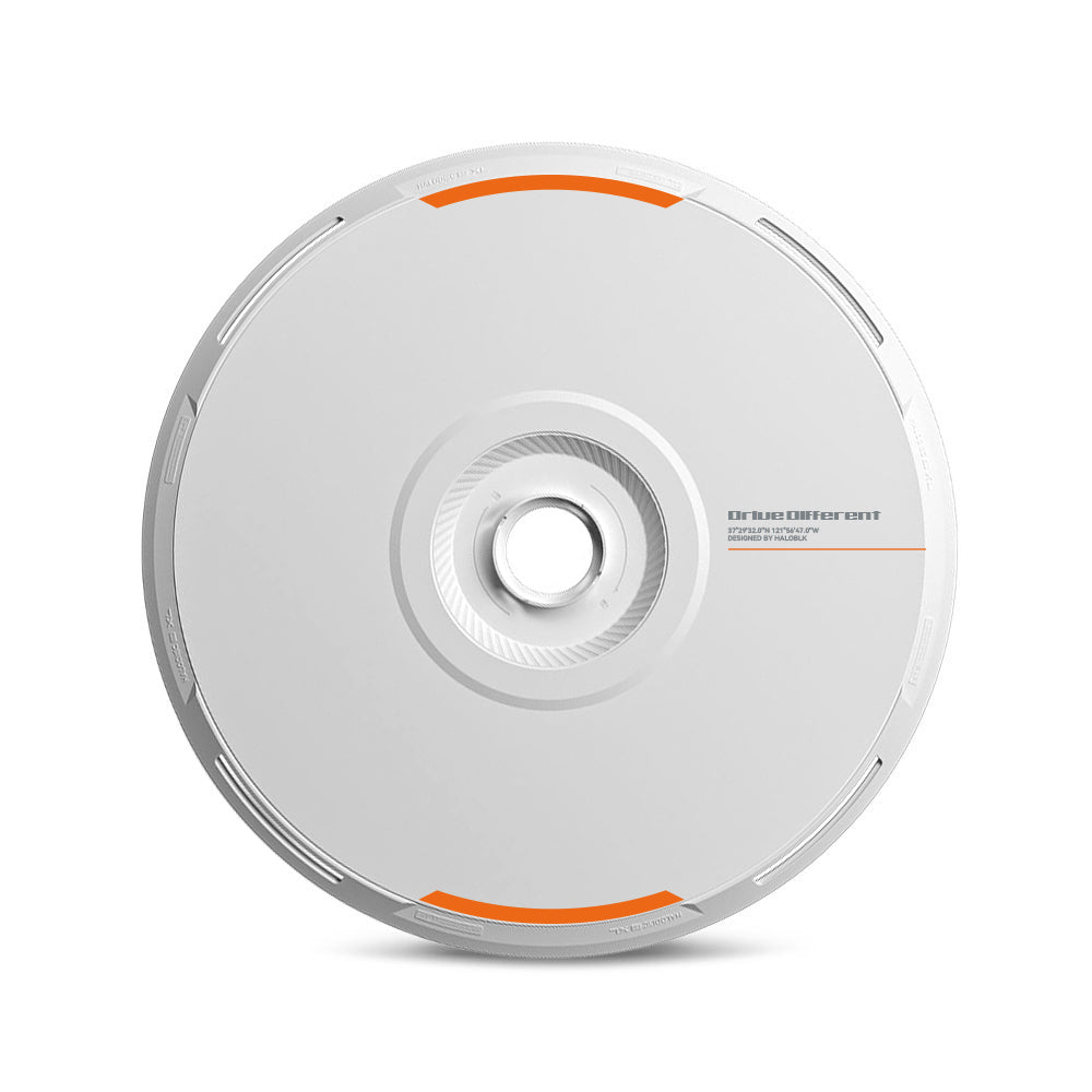 HALODISC 2 Replacement Wheel Covers for Tesla | Custom Number - White