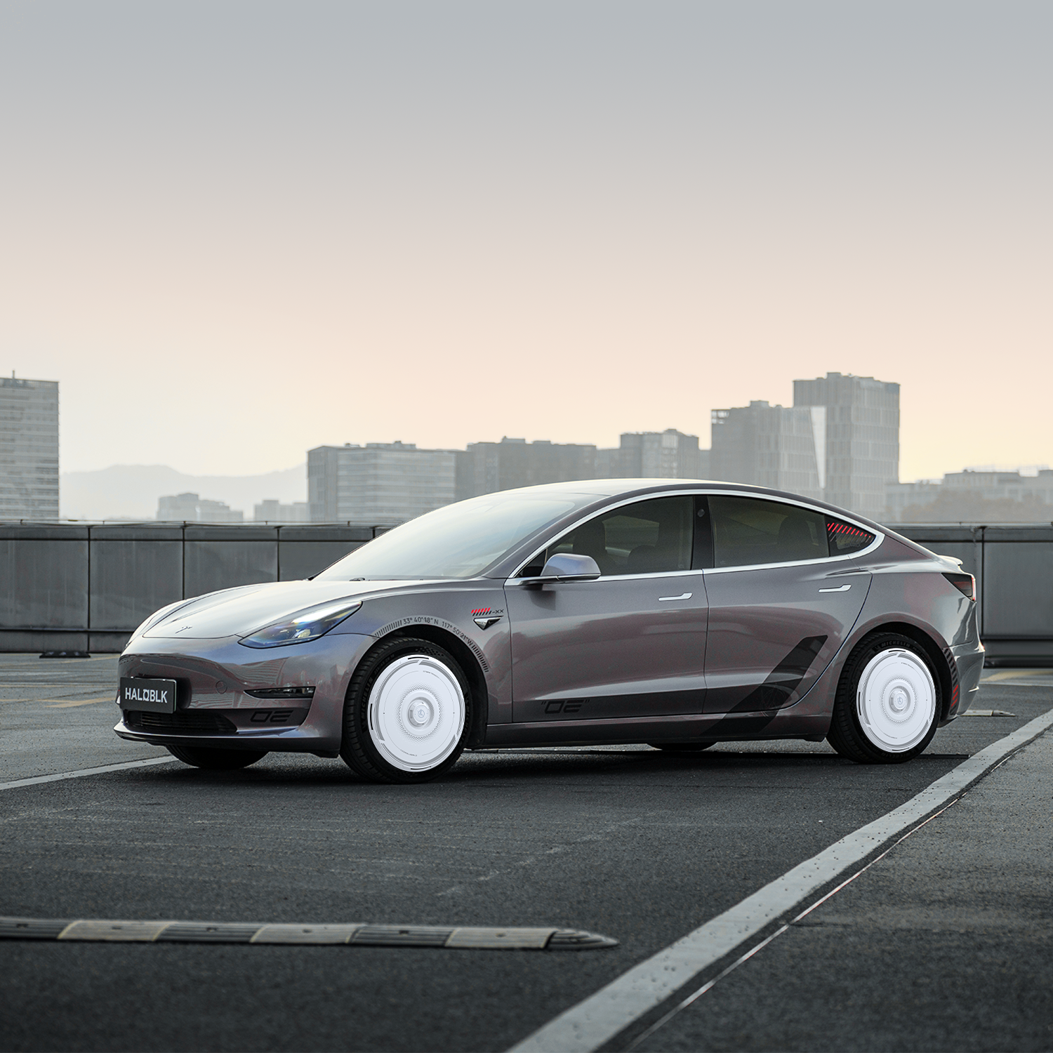 HALODISC 2 Wheel Covers for Tesla Model 3 2017-2023 18" Aero Wheels丨Cyber Track