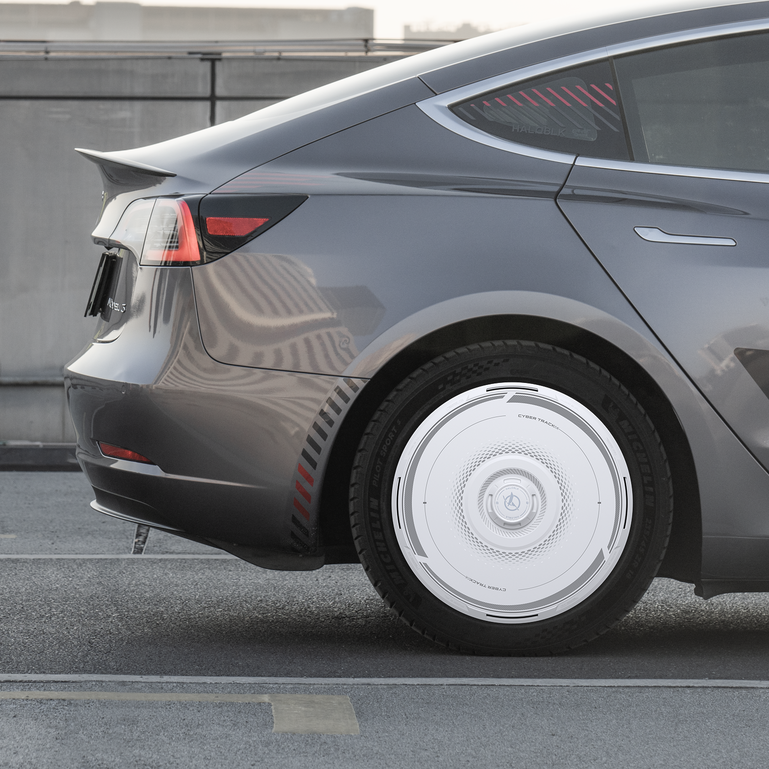 HALODISC 2 Wheel Covers for Tesla Model 3 2017-2023 18" Aero Wheels丨Cyber Track
