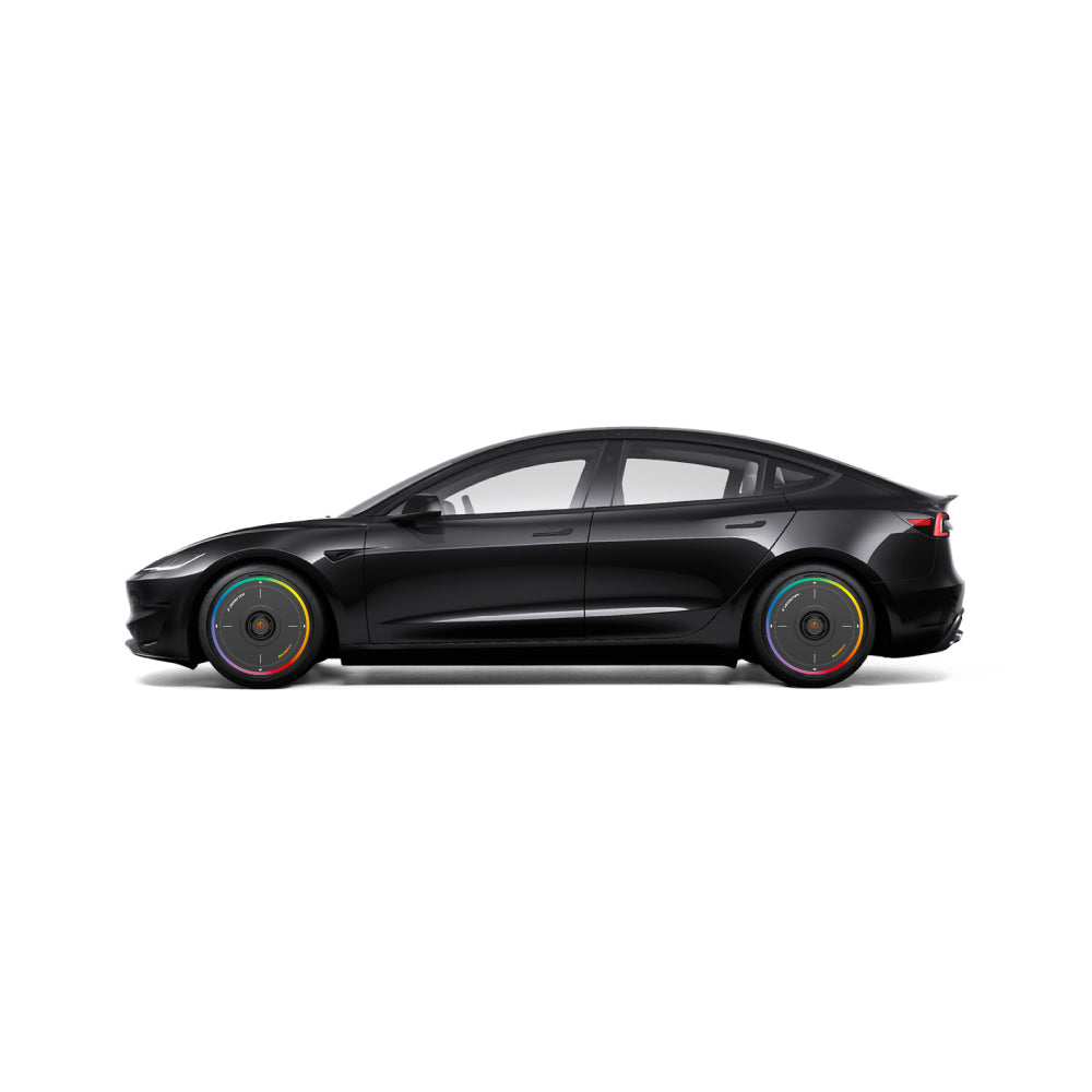 HALODISC 2 Wheel Covers for Tesla Model 3 Highland 19" Nova Wheels丨Rainbow Road