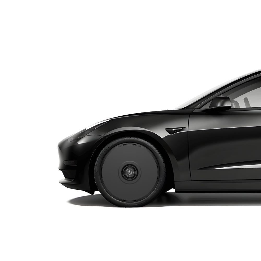 HALODISC 2 RTP - Black | Set of 4 Wheel Covers for Tesla