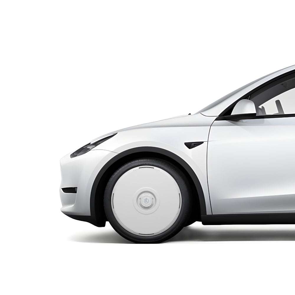 HALODISC 2 RTP - White | Set of 4 Wheel Covers for Tesla