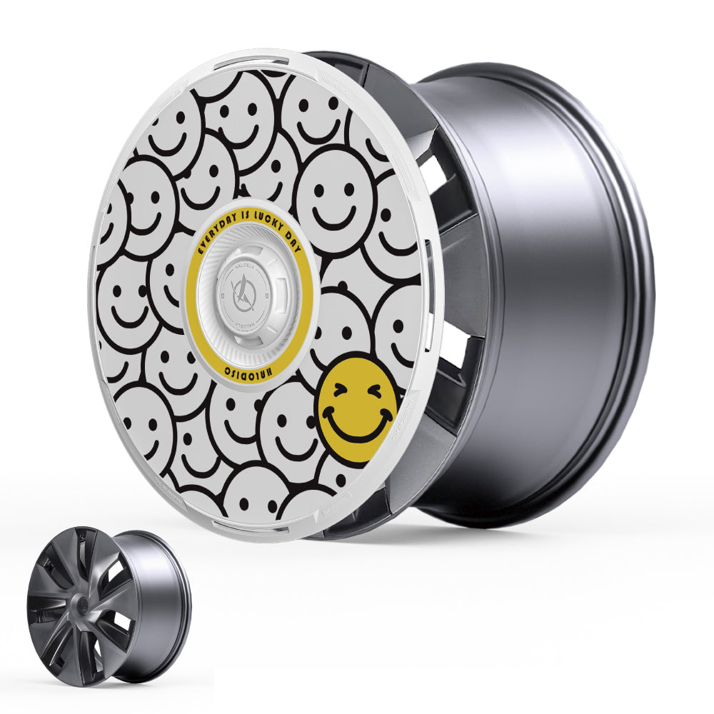 HALODISC 2 Wheel Covers for Tesla Model Y 19" Gemini Wheels丨Lucky Day