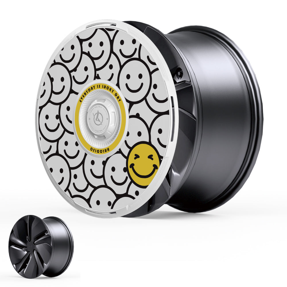 HALODISC 2 Wheel Covers for Tesla Model Y Juniper 19" Crossflow Wheels丨Lucky Day
