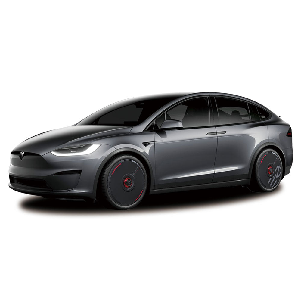 HALODISC 2 Wheel Covers for Tesla |  Custom Numbers-Black