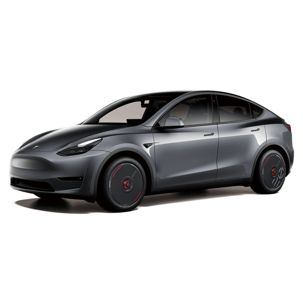 HALODISC 2 Wheel Covers for Tesla |  Custom Numbers-Black