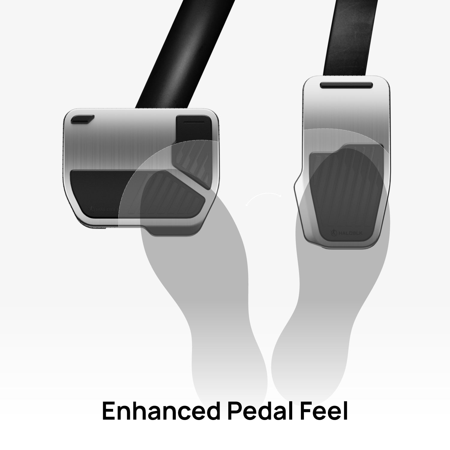 Alloy Car Pedal Covers for Tesla｜HALOBLK Nothing Edition