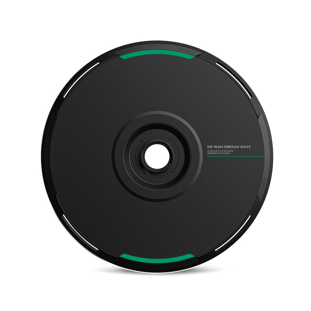 HALODISC 2 Replacement Wheel Covers for Tesla | Custom Number - Black