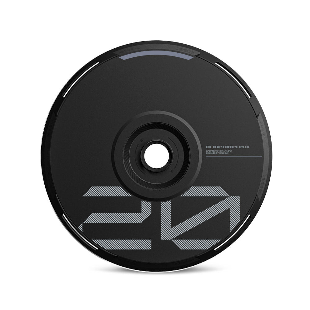 HALODISC 2 Replacement Wheel Covers for Tesla | Custom Number - Black
