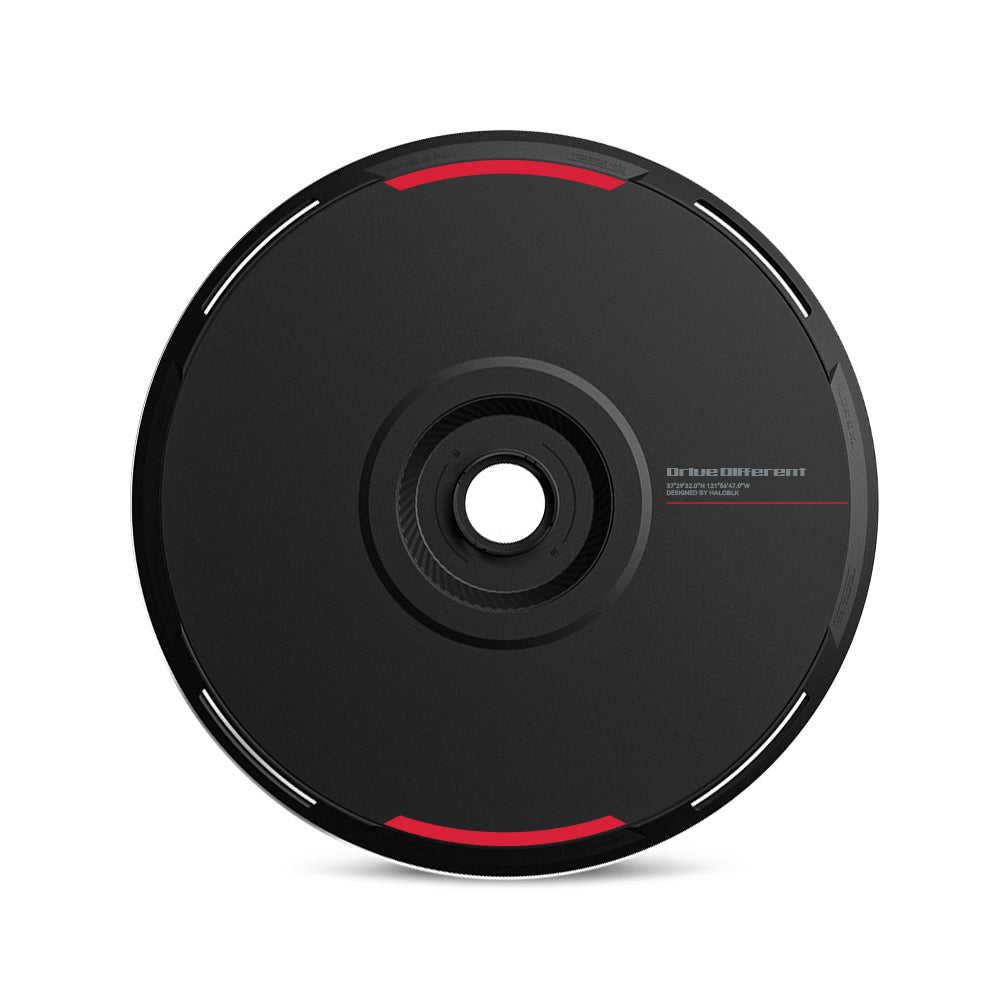 HALODISC 2 Replacement Wheel Covers for Tesla | Custom Number - Black