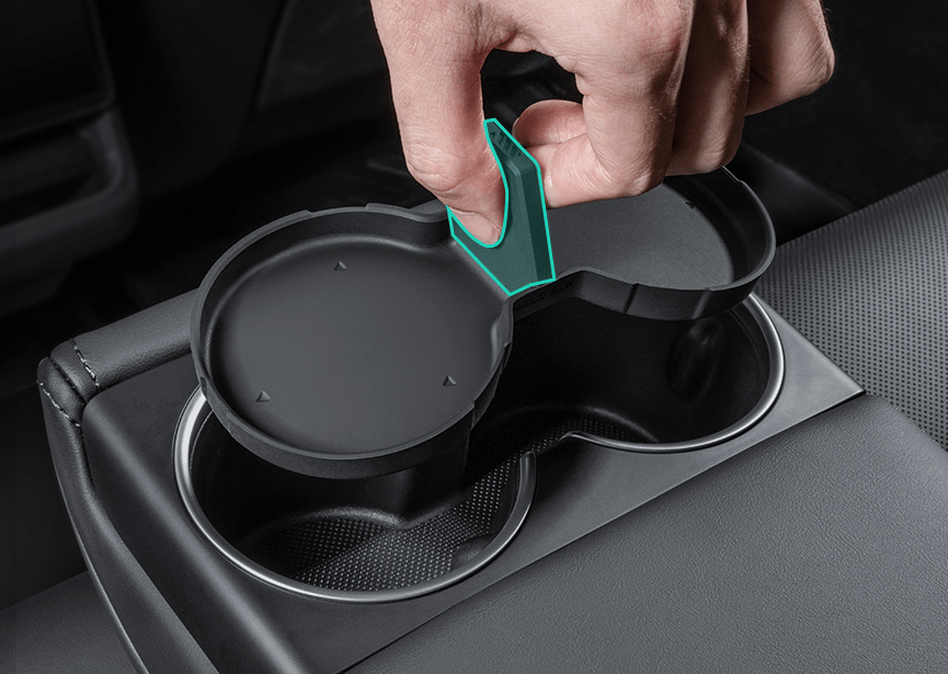 Haloblk Center Console Cup Holder For Tesla Model 3 Highland - HALOBLK Store
