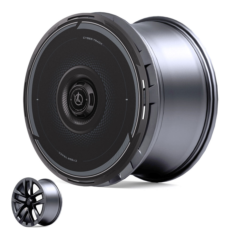 HALODISC 2 Wheel Covers for Tesla Model S 21" Velarium Wheels丨Cyber Track - HALOBLK Store