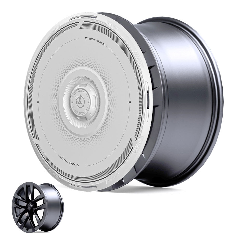 HALODISC 2 Wheel Covers for Tesla Model S 21" Velarium Wheels丨Cyber Track - HALOBLK Store