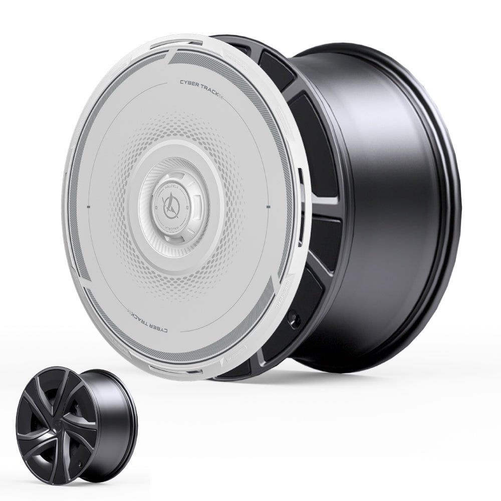 HALODISC 2 Wheel Covers for Tesla Model X 2021 - 2025 20" Perihelix Wheels丨Cyber Track - HALOBLK Store